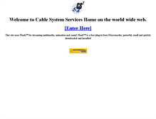 Tablet Screenshot of cablesystemservices.com